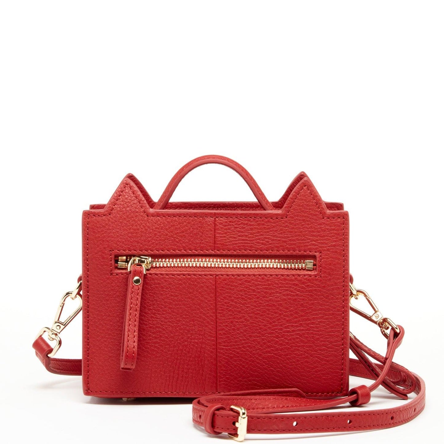 Leather Cat Bag Red Crossbody - Raee-Industries