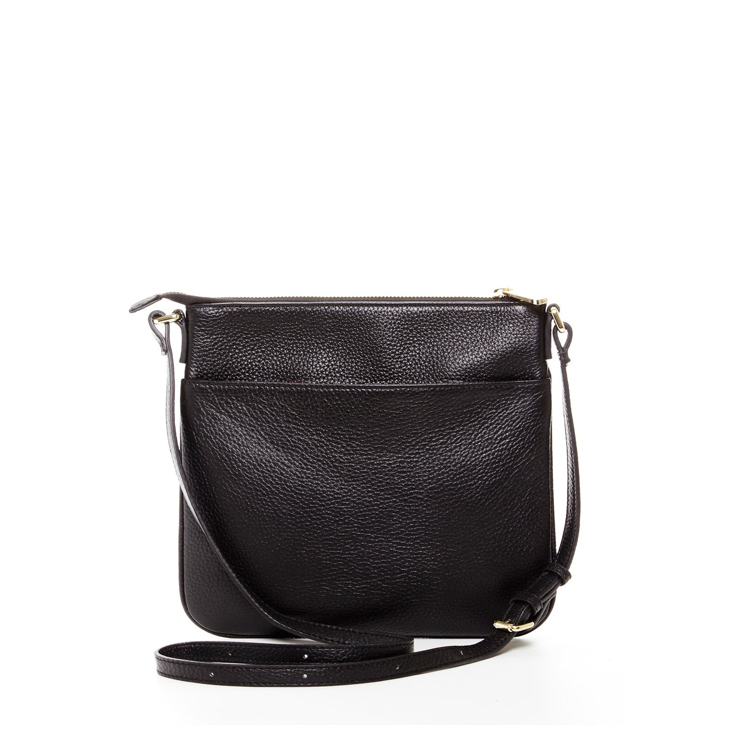 Black Leather Crossbody Bag