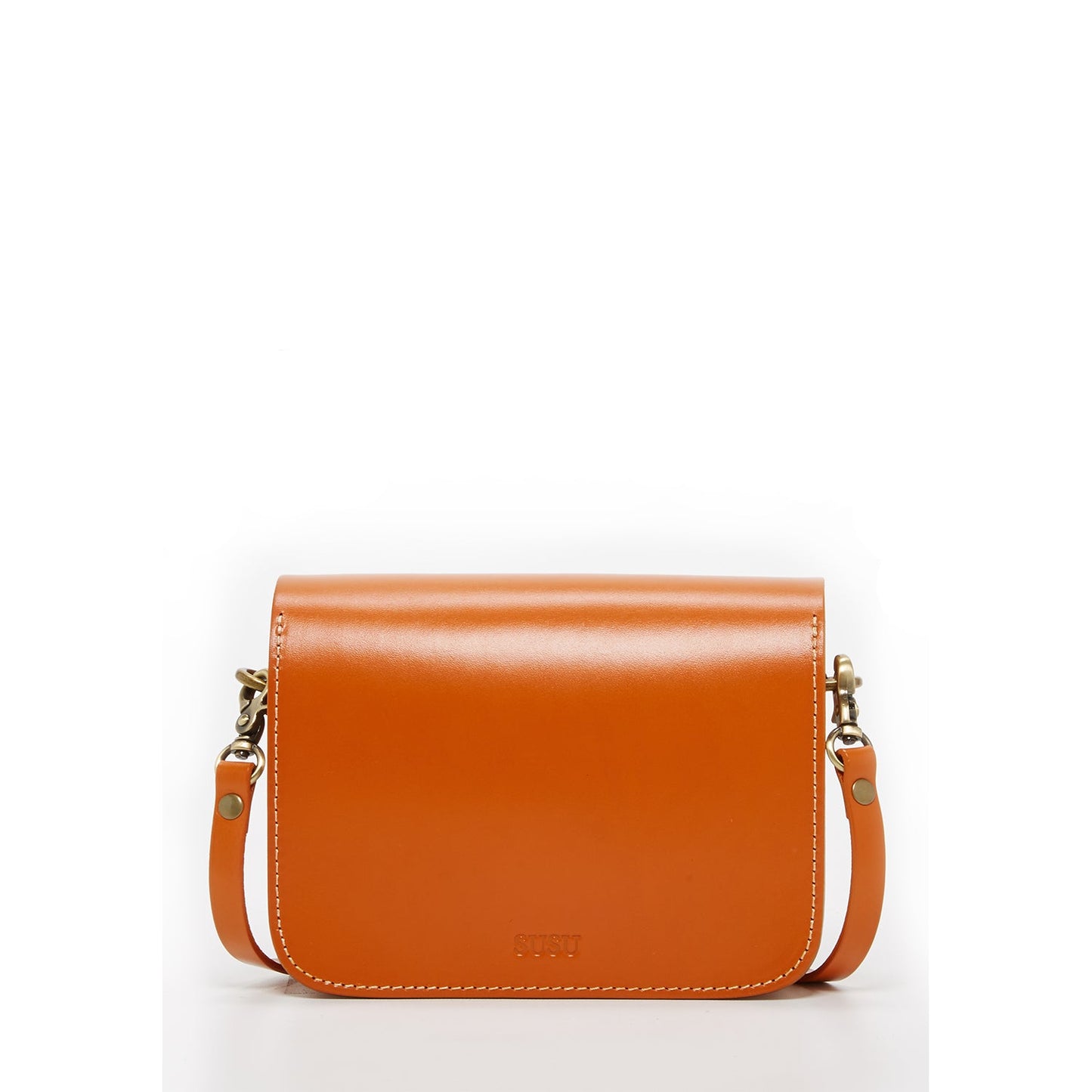 Nanah Light Brown Leather Crossbody Bag