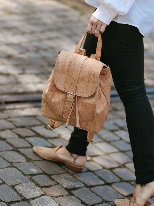 Cork Leather Signature Backpack