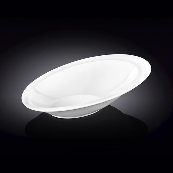 White Ceaser Salad Bowl 11" inch X 7.5 | 27.5 X 18.5 Cm