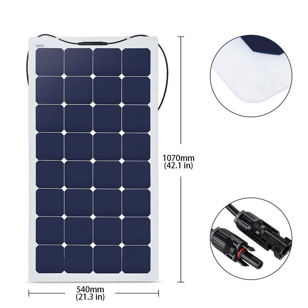 ACOPOWER 550 Watts Flexible Solar Marine Kit , 50A MPPT Charge Controller - Raee-Industries