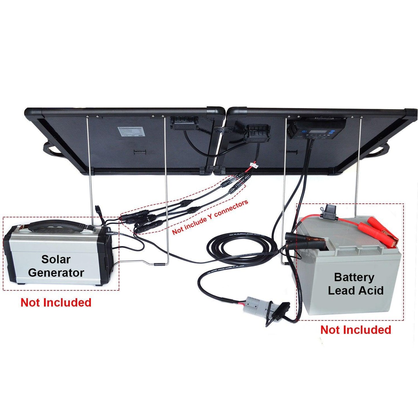 ACOPower Plk 120W Portable Solar Panel Kit, Lightweight Briefcase with 20A Charge Controller - Raee-Industries