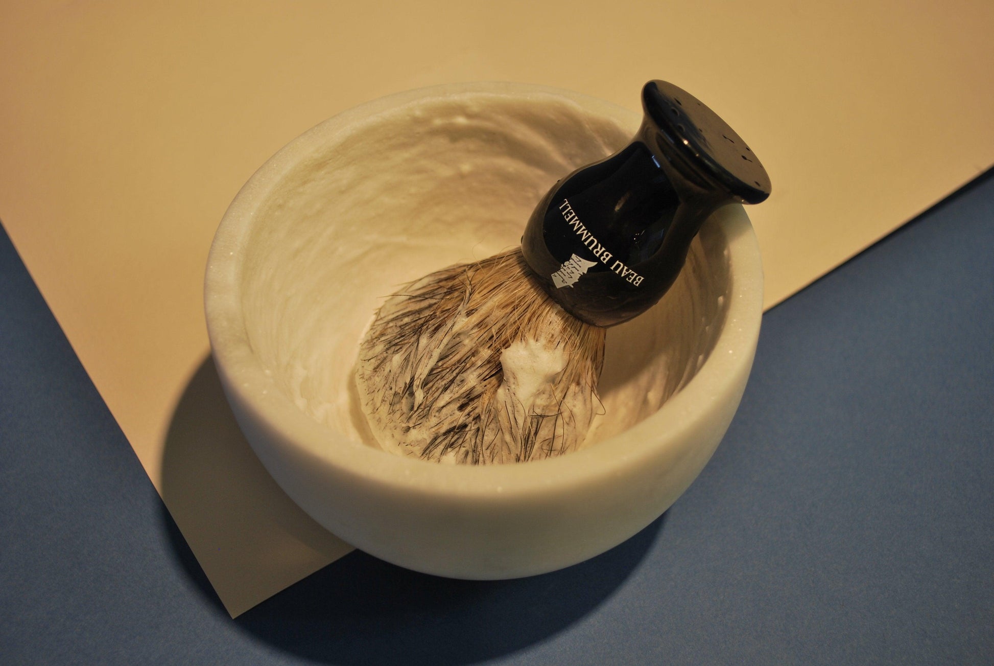 Marble Shaving Bowl (Black & White) - Raee-Industries