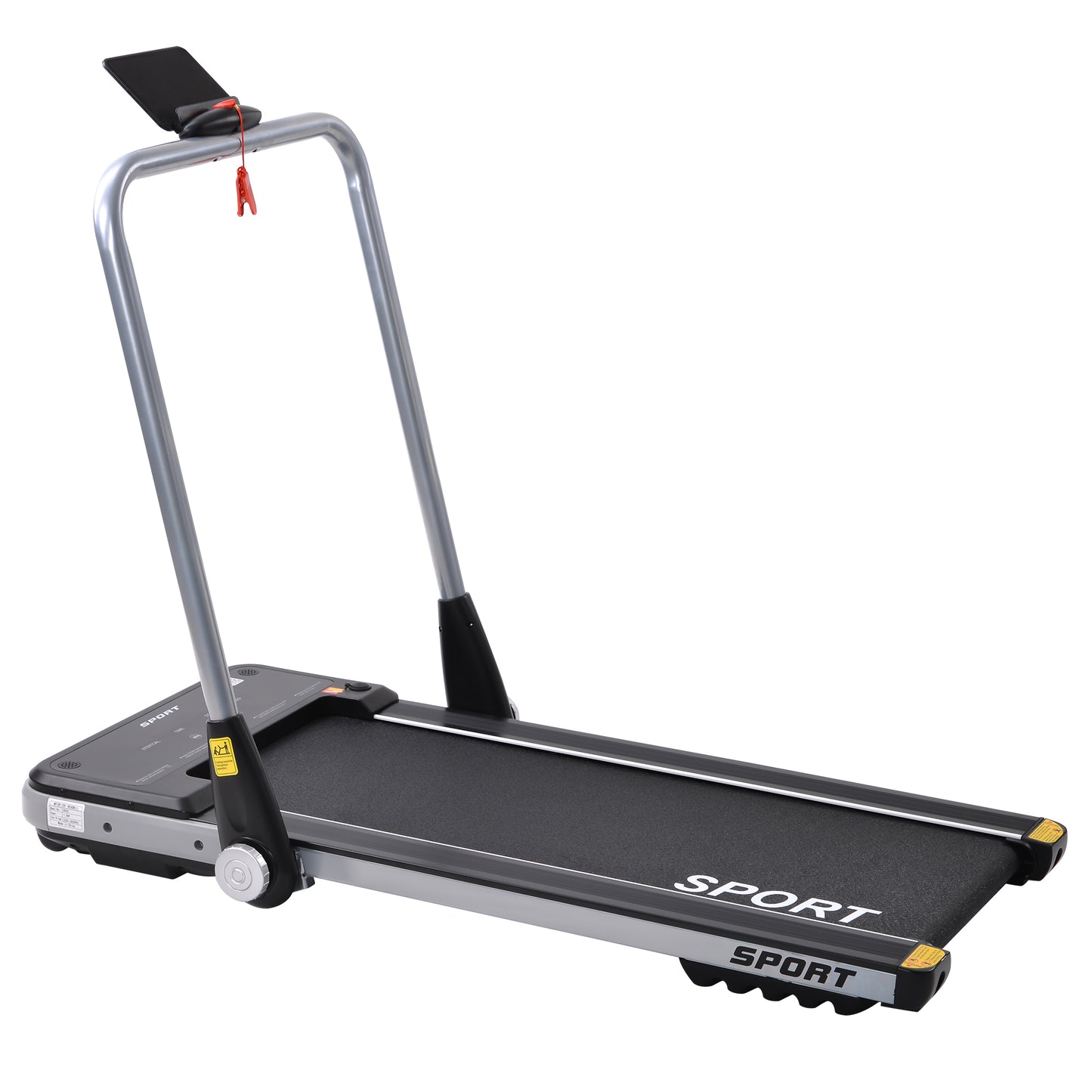 2.5HP Horizontally Foldable Electric Treadmill Motorized Running Machine ,Silver (Expected Arrival Time:4.30)