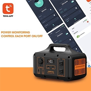 Portable Power Station Jaryou S1000P-S,1021Wh Solar Generator(Peak 2000W),276000 mAh Ternary Lithium Battery,With 2x110V/1000W AC Outlets,240W DC Input, PD100W Port For Outdoor Camping,Home Emergency