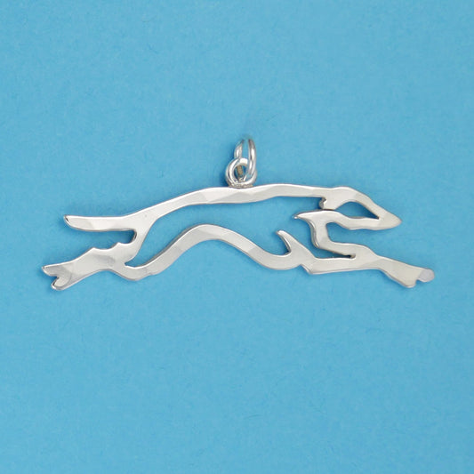 Greyhound Running Charm