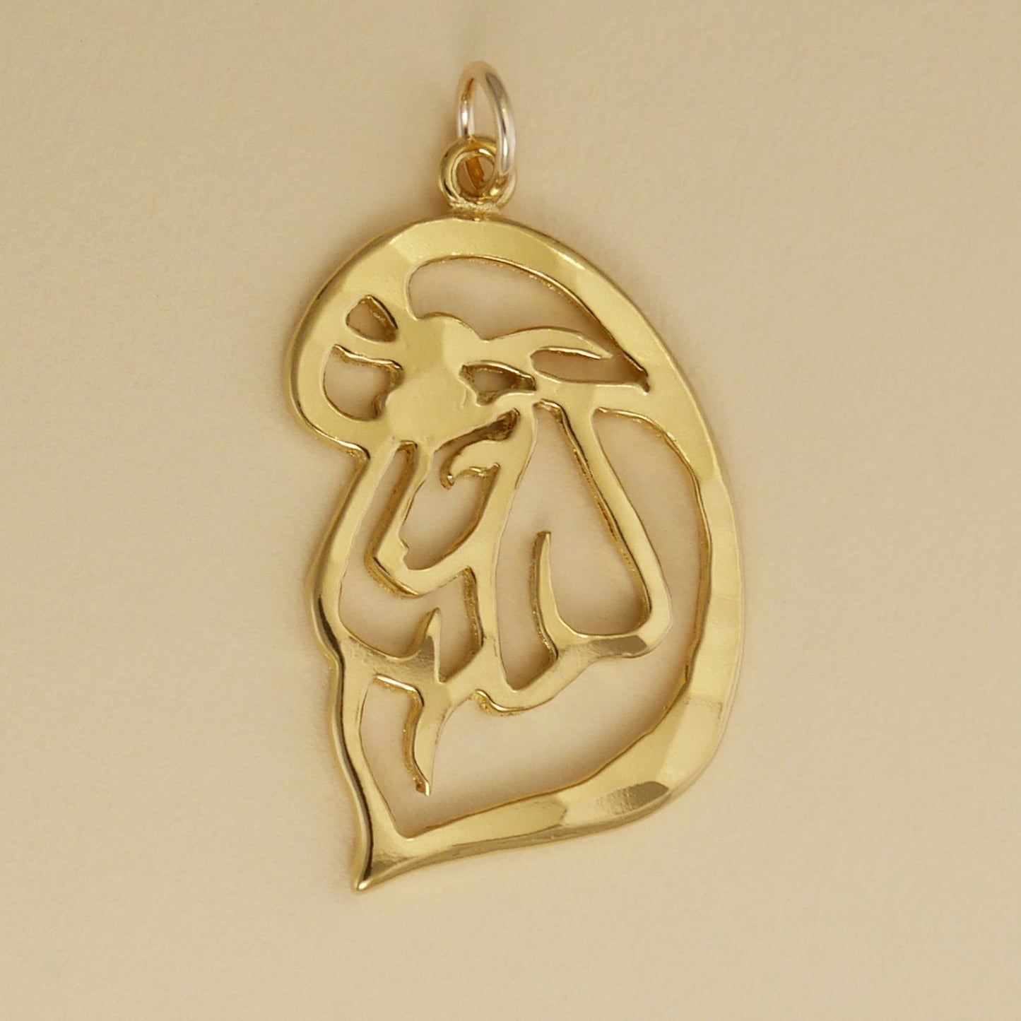 Poodle Head Pendant