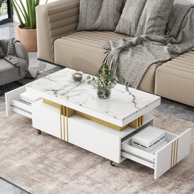Coffee Table, Accent Furniture Home Decor, Open Storage Shelf, Storage Coffee Table with Hidden Compartment and Adjustable Storage Shelf, Lift Table -top Dining Table for Living room color. Raee-Industries.