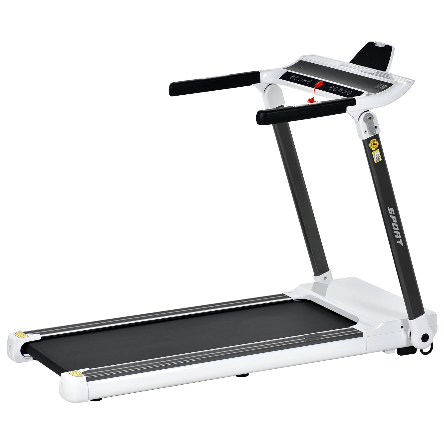 Portable Compact Treadmill;Electric Motorized  3.5HP;14KM/H;Medium Running Machine Motorised Gym 330lbs;Foldable for Home Gym Fitness Workout Jogging Walking;Bluetooth Speaker  APP FITIME