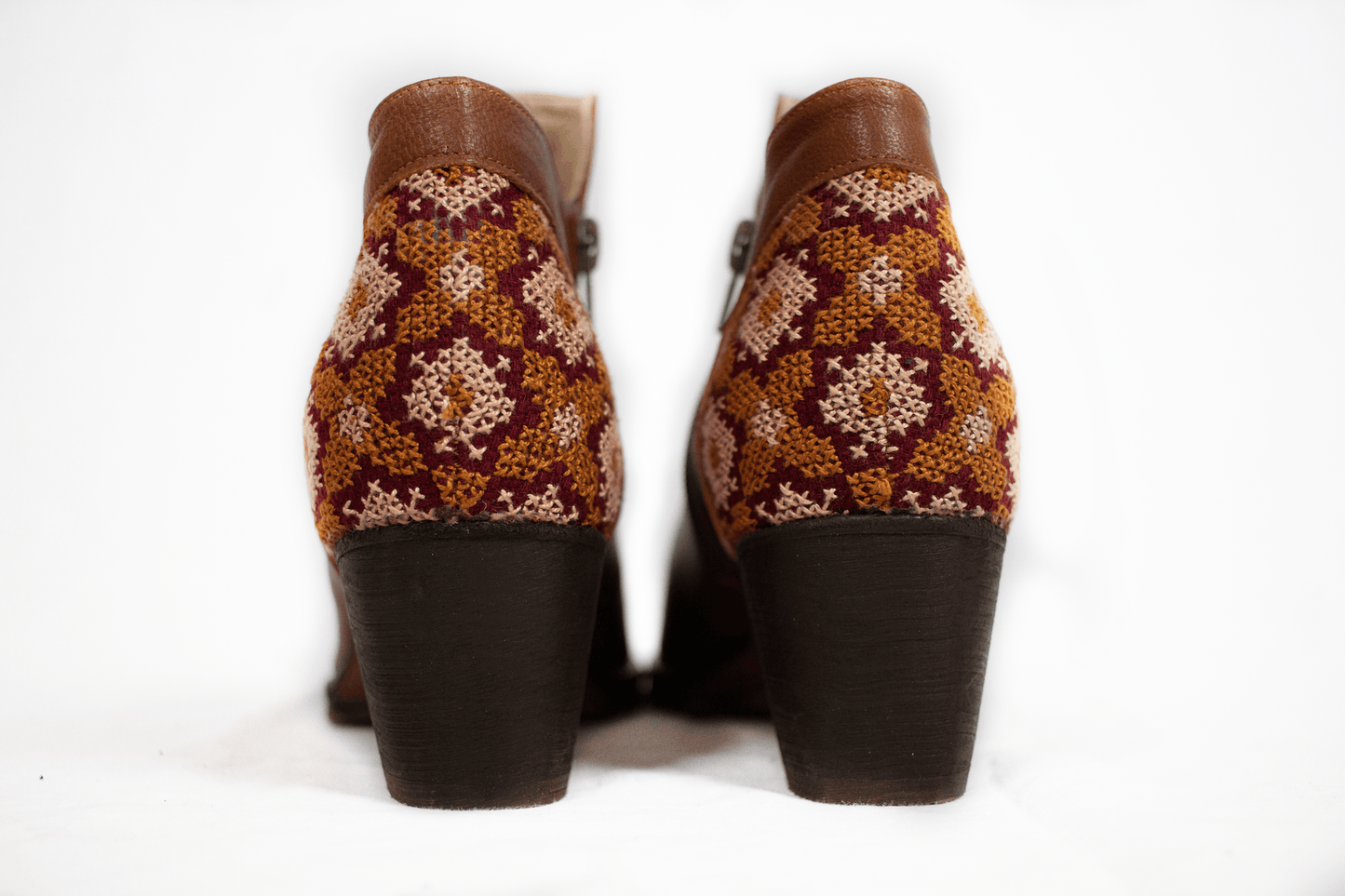 Flowers Ankle Boot - Brown - Raee-Industries