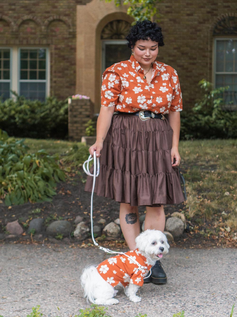 Clay Hibiscus BBQ Shirt