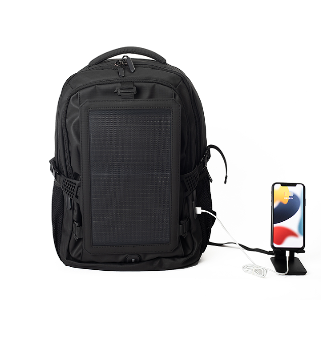 Harness the power of the sun with ease to charge your devices.  Solar backpacks with mobile power stations.