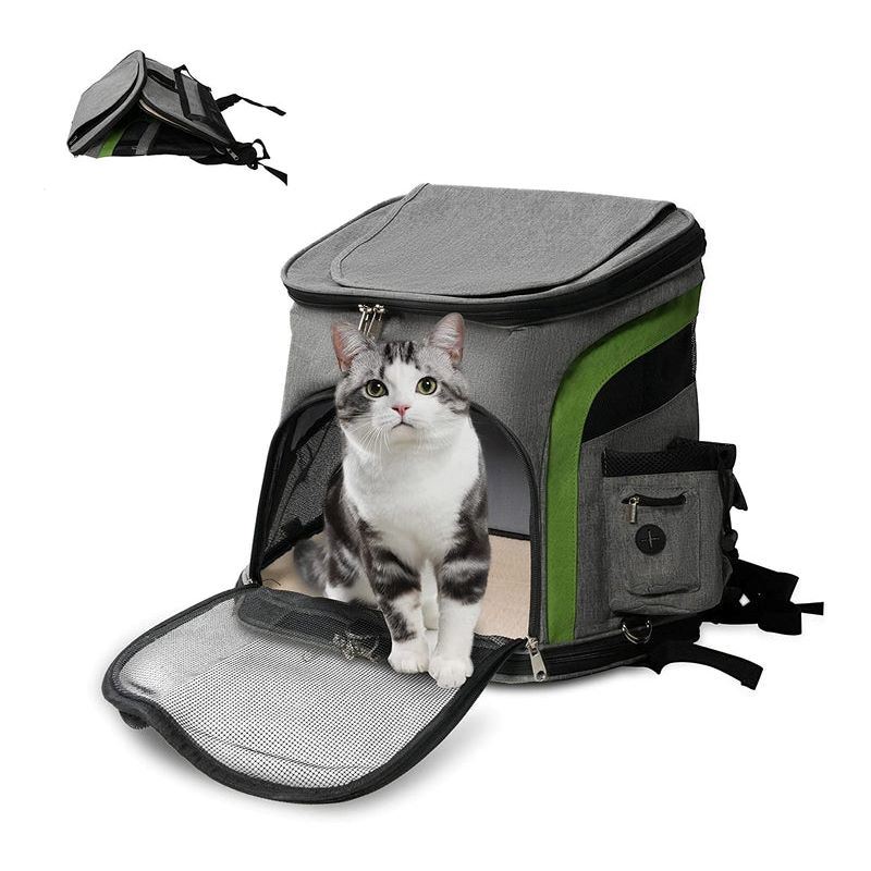 Foldable Airline Travel Pet Carrier Bag with Safety Strap