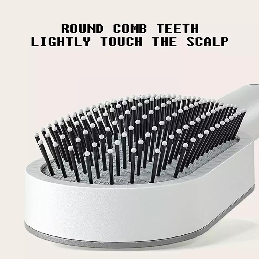 Self Cleaning Hair Brush For Women Massage Scalp Promote Blood Circulation Anti Hair Loss 3D Hair Growth Comb Hairbrush Self-Cleaning Hair Brush   3D Air Cushion Massager Brush   Airbag Massage Comb