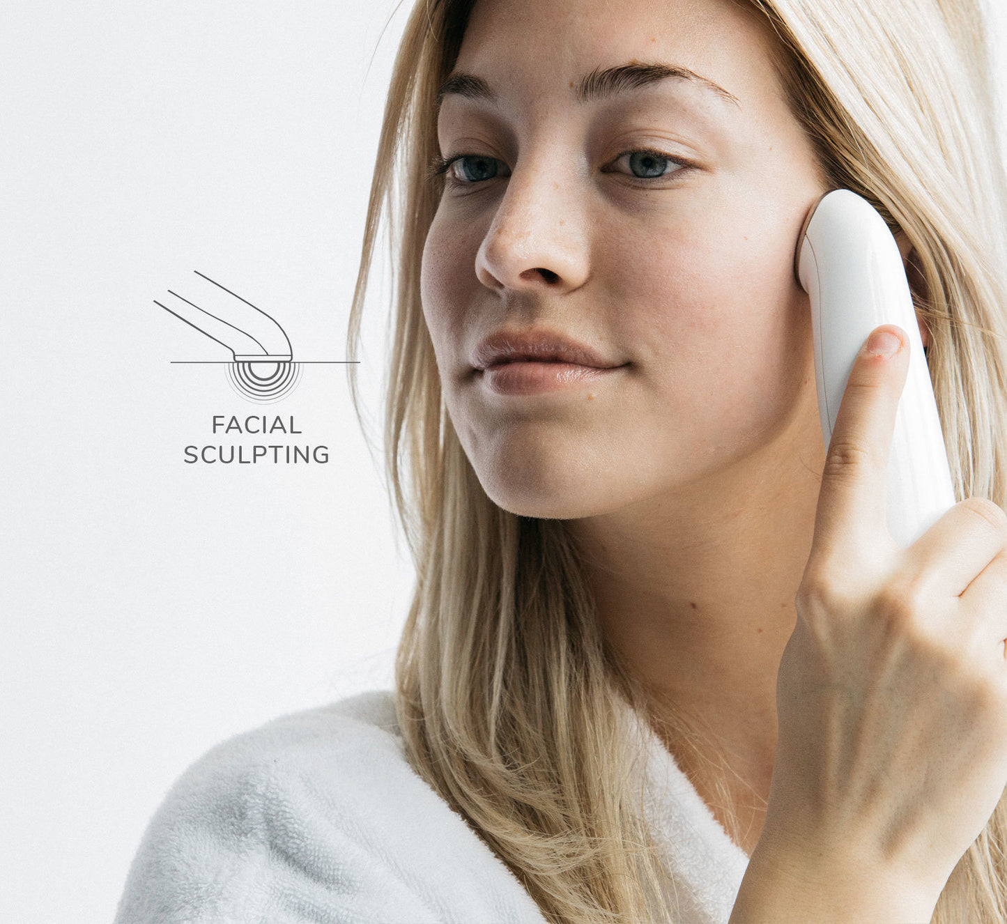 Eno Patented All-In-One Skincare Device. The one device that does it all - exfoliation;  product infusion & facial sculpting