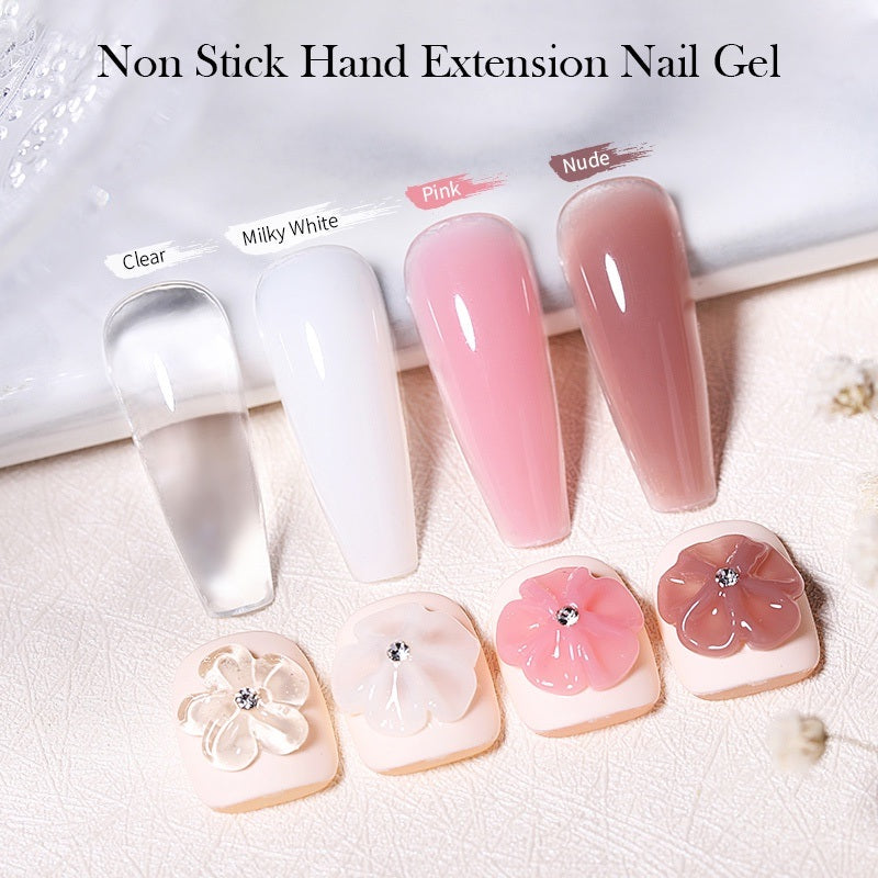 Nail Gel Set Solid Non Stick Hand Sculpture Shaping Polish No Need Paper-Holder For Fast Builder Nail Gel