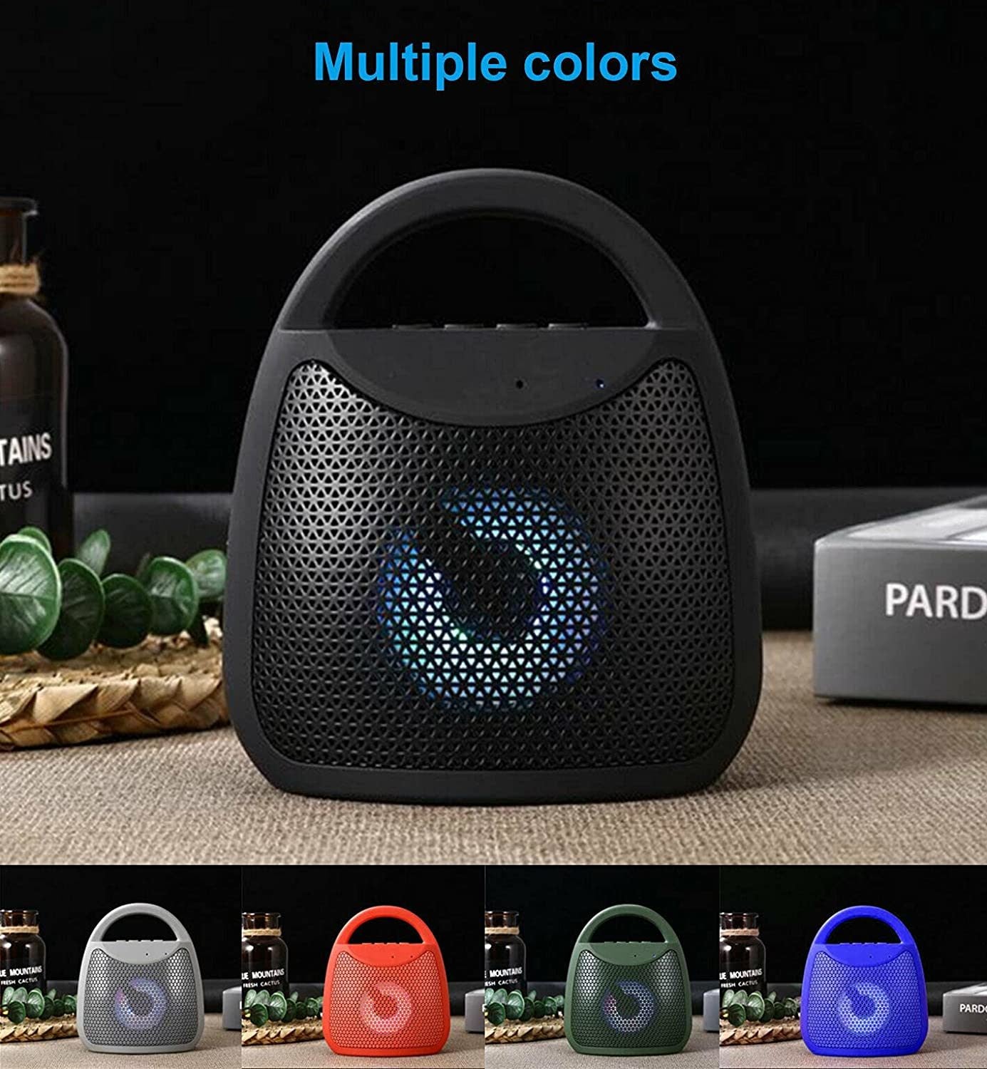 Bluetooth portable speakers, headphones with LED lights. Raee Industries