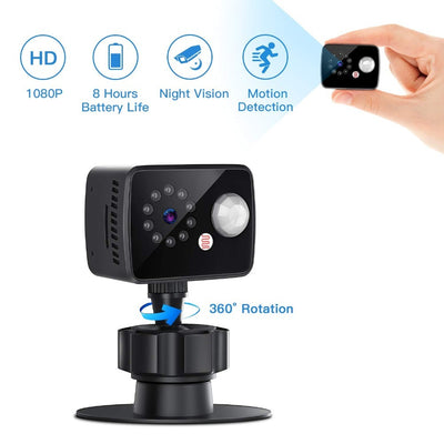 Mini, portable home or outdoor security camera. Raee-Industries.