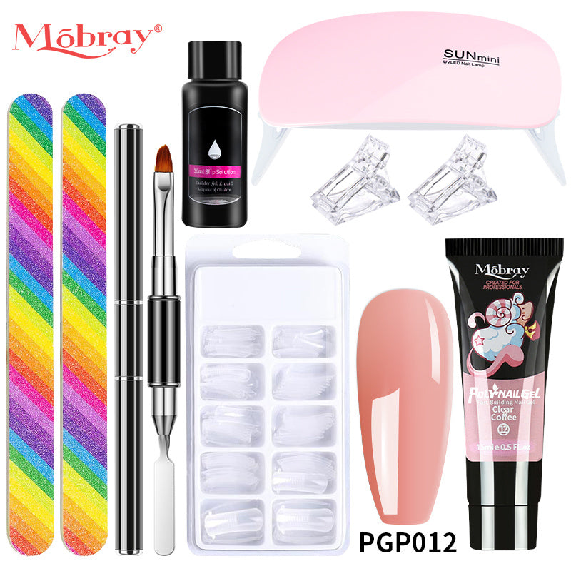 Manicure Set Poly Extension Nail KitGel Nails CompleteKit Gel For Extension Semi PermanentUV Varnish Kit Nail Tools Sets