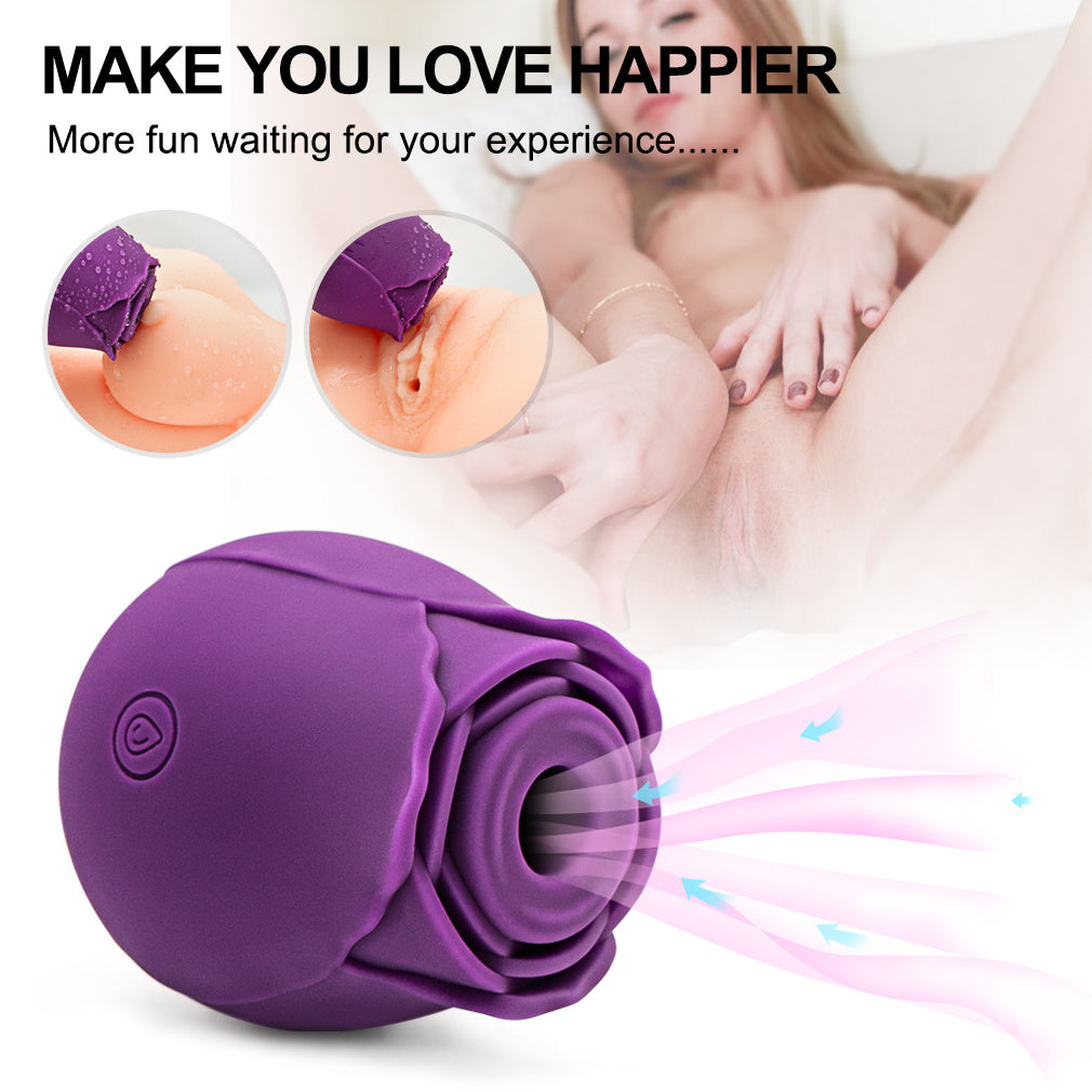 Mini Flower Women USB Charging G Spot Stimulator Quiet Vibrating Waterproof Electric Rose Vibrate Massaging Simulator for Pleasure, Tshirt