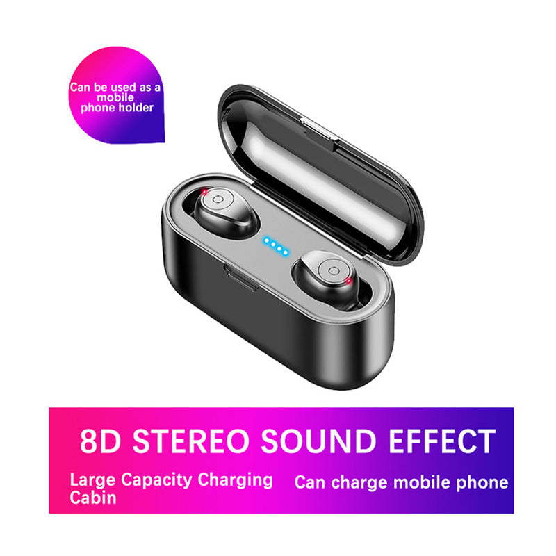 8D Stereo True Wireless Bluetooth Earbuds With 1200mAh Charging Case