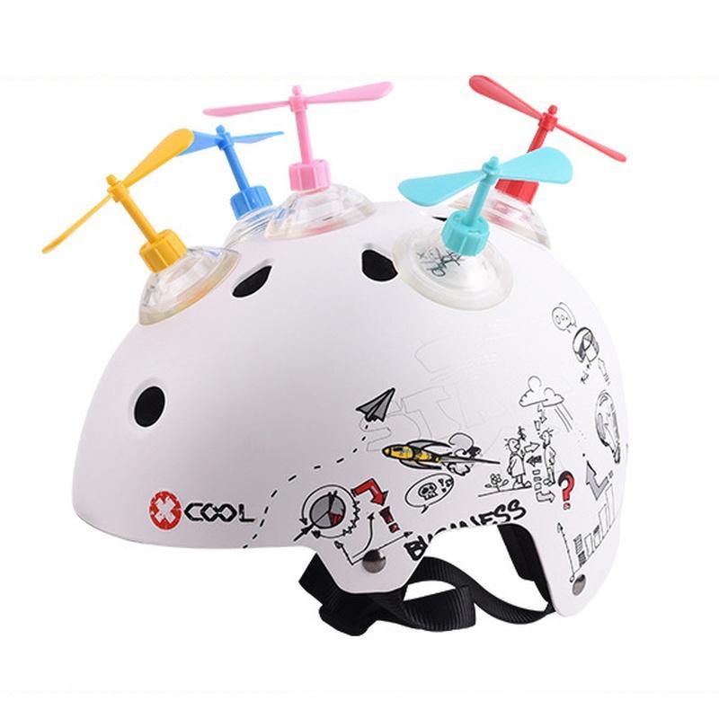 Motorcycle Bike Helmet Parts Helmet Sucker Headwear Decoration Accessories Suction Cup Propeller Childhood Fun Bamboo Dragonfly