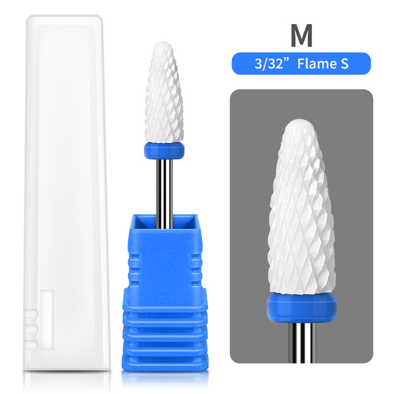 1PCS Nail Cone Tip Ceramic Drill Bits Electric Cuticle Clean Rotary For Manicure Pedicure Grinding Head Sander Tool If you purchase more than two items;  the shipping fee will not increase.