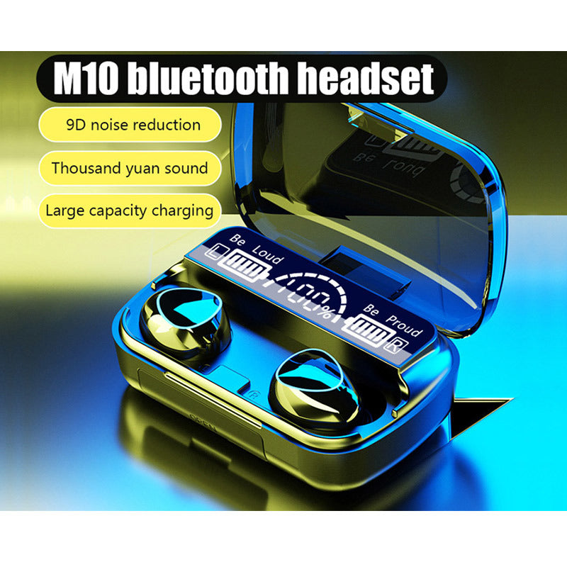 M10 True Wireless Bluetooth Earbuds with 1200mAh Charging Case