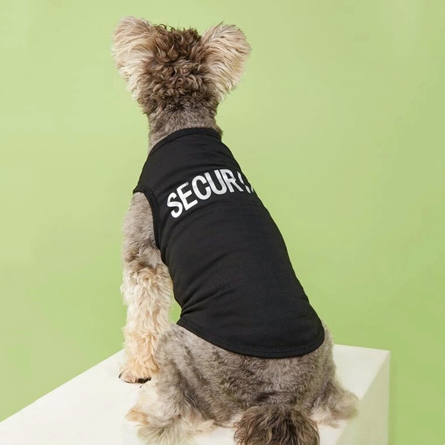 Pet Tank Top; \"Security\" Pattern Dog Vest Cat Clothes; For Small & Medium Dogs