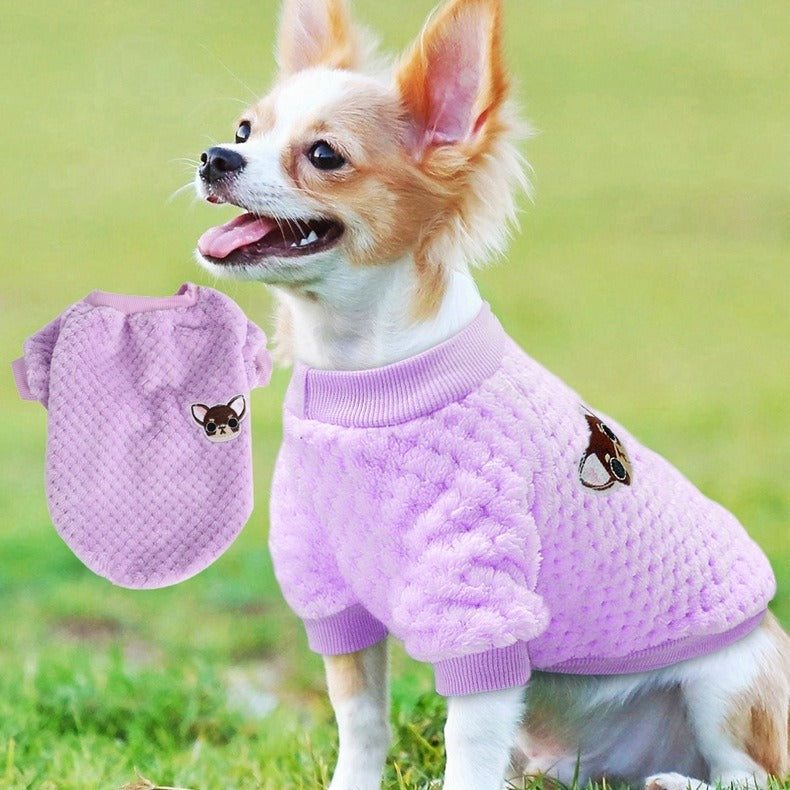 Pet Dog Clothes flannel Dog Winter clothe Puppy