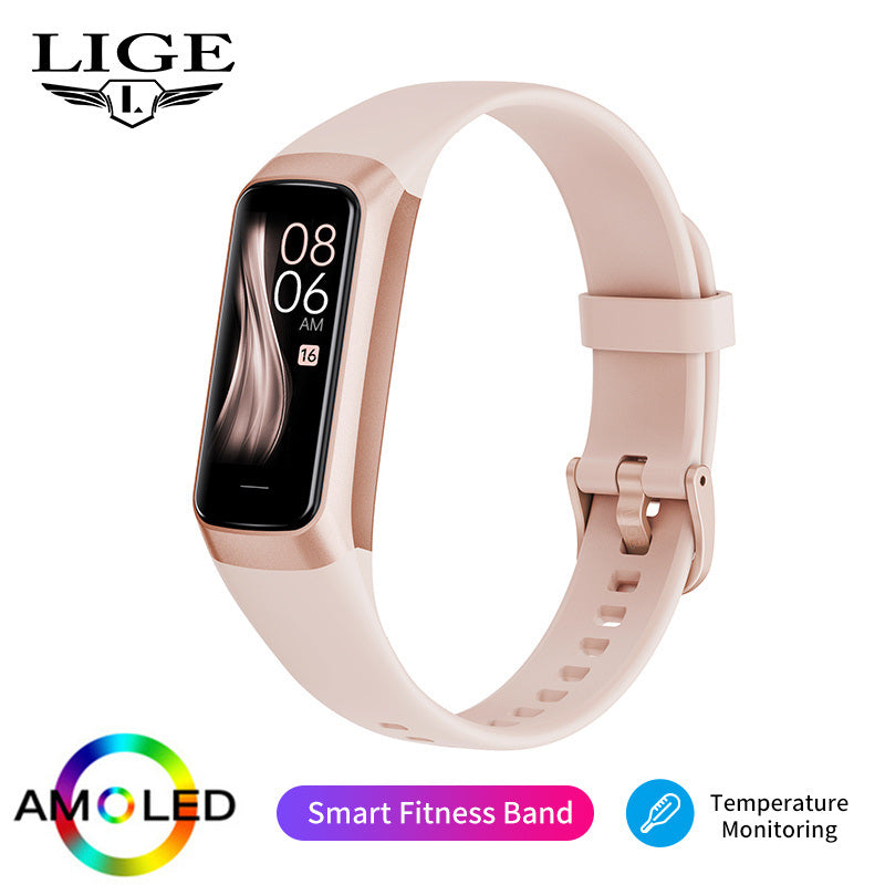 LIGE 2023 New Smart Watch Suitable For Android/IOS Smart Watch Heart Rate Blood Oxygen Blood Pressure Detection IP67 Waterproof Multifunctional Sports Watch