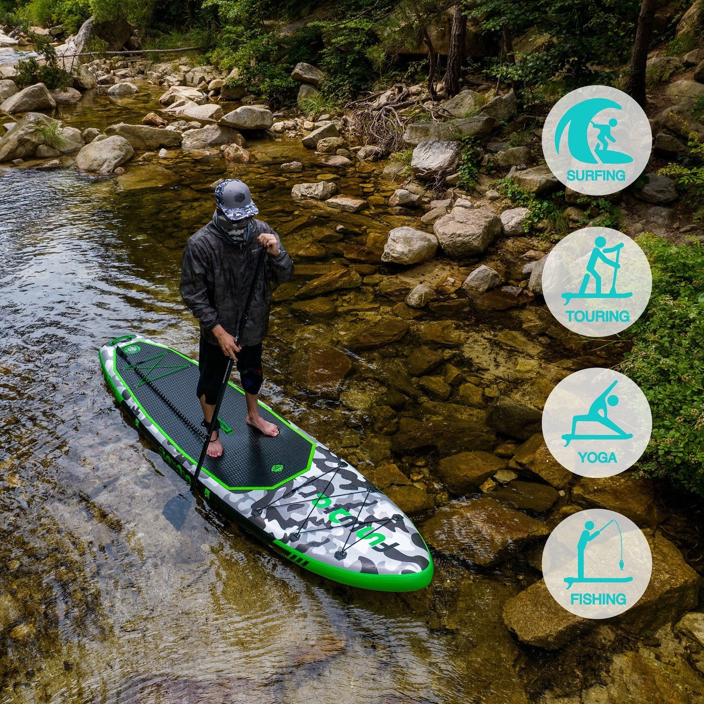 Inflatable Paddleboards For Water Sports. Raee Industries.