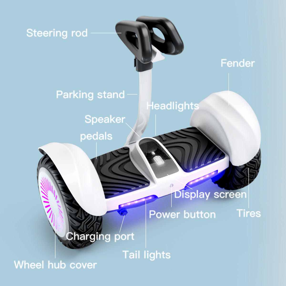 Raee IE-K8 Electric Scooter 10 Inches Tire 700W Battery 36V 4AH Electric Self-Balancing scooter 80KG Load