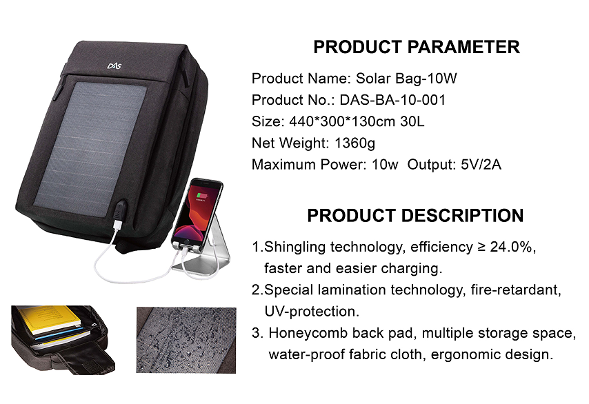  Unleash the power of the sun on the go. Solar powered backpacks is a must for camping and travelling..