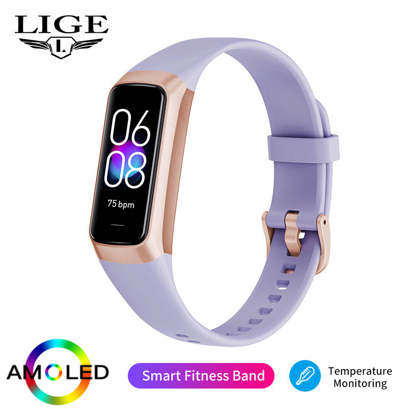 LIGE 2023 New Smart Watch Suitable For Android/IOS Smart Watch Heart Rate Blood Oxygen Blood Pressure Detection IP67 Waterproof Multifunctional Sports Watch