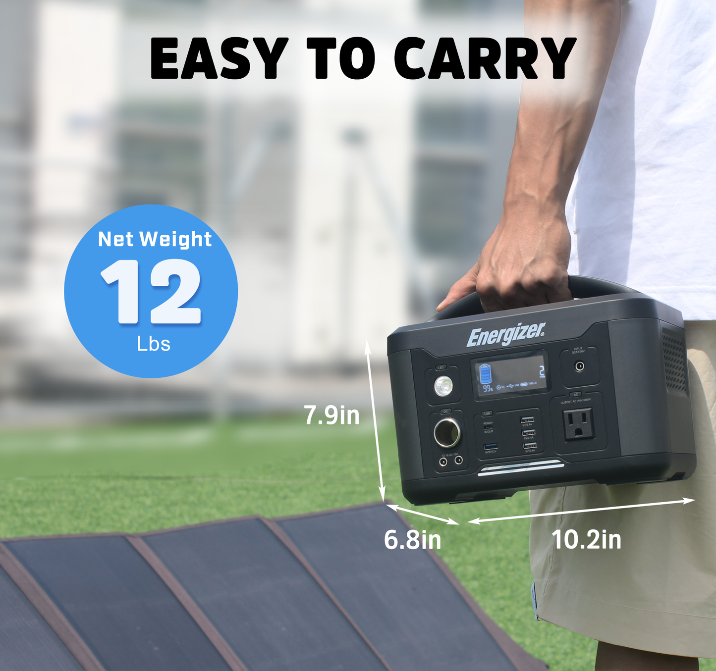 For a better tomorrow, save energy today with a reliable portable generator, power supply, and solar panel.