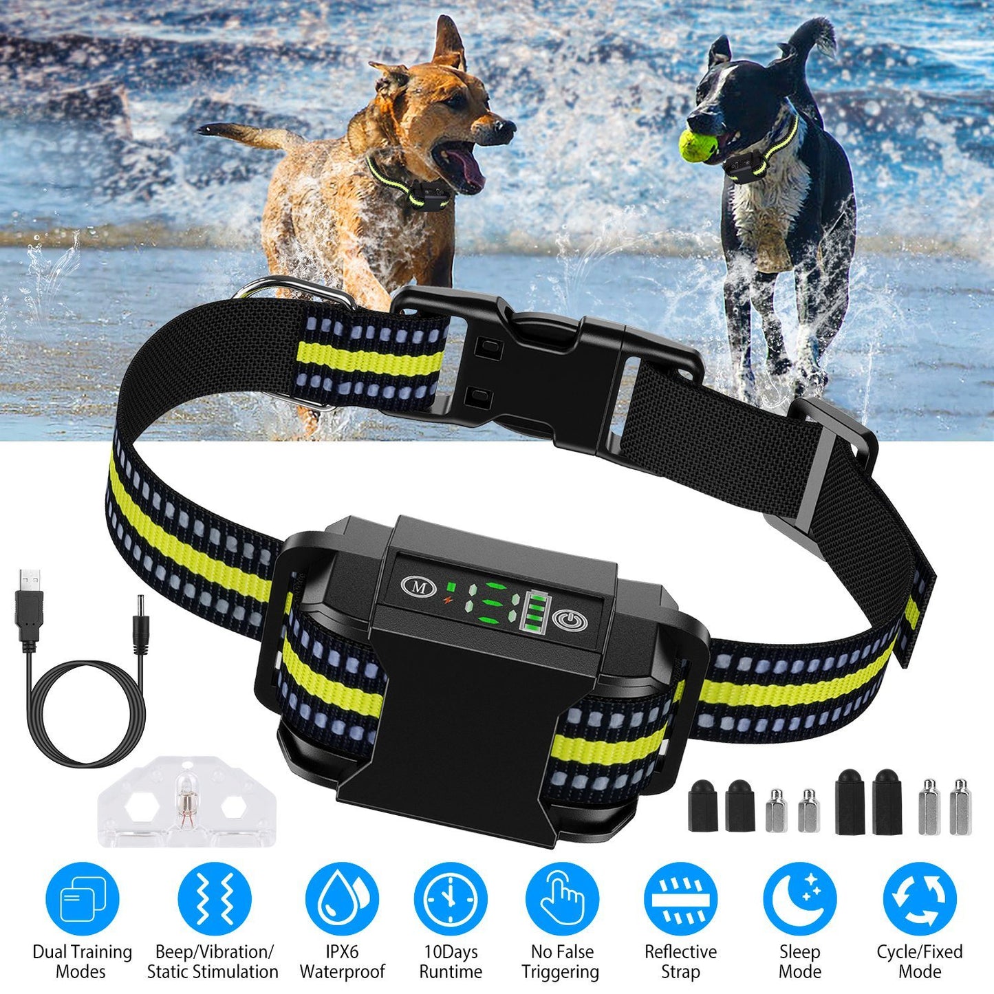 Waterproof Dog Trainer and Leash. Raee-Industries.