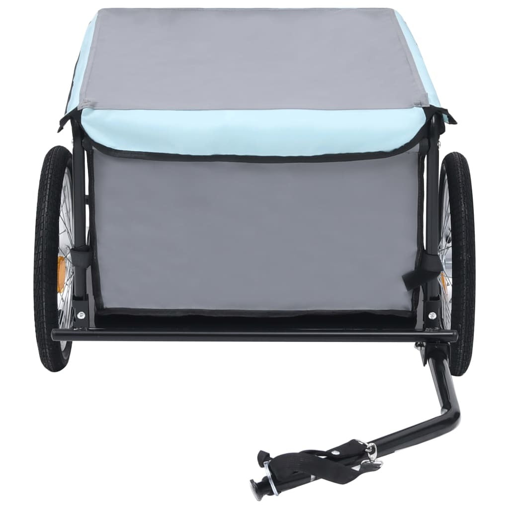 Bike Cargo Trailer Black and Blue 143.3 lb