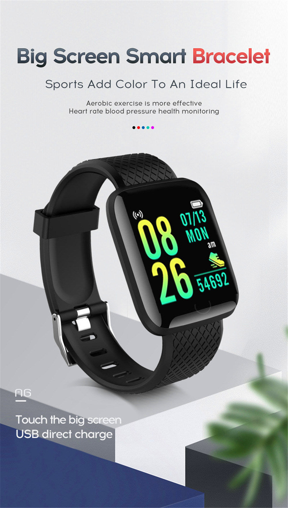 Smart Watch Heart Rate Sleep Monitoring Blood Pressure Smartwatch Men Women Fitness Tracker Watch For Android IOS. Raee Industries