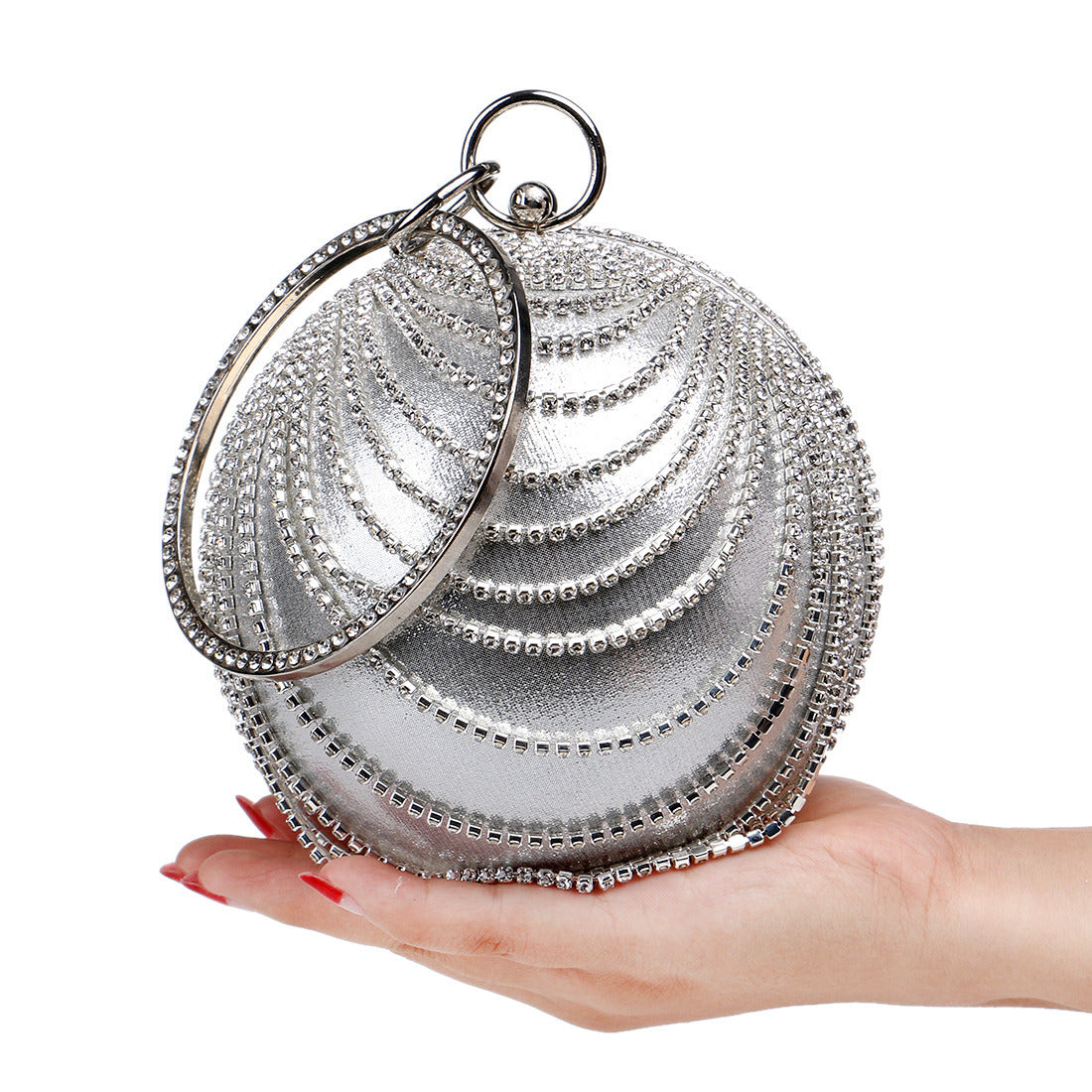 Round Dinner Bags Women's Banquet Bags Handmade Ladies Dresses Versatile Evening Bags