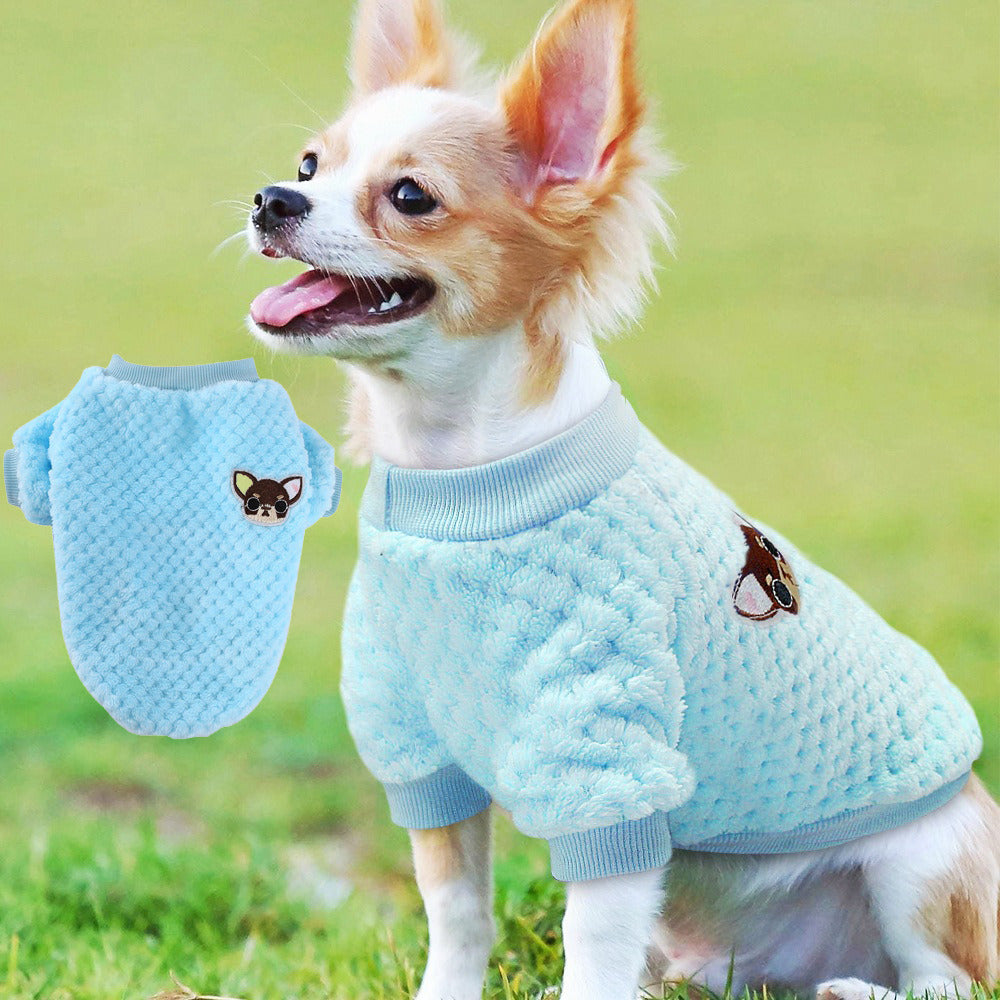 Pet Dog Clothes flannel Dog Winter clothe Puppy