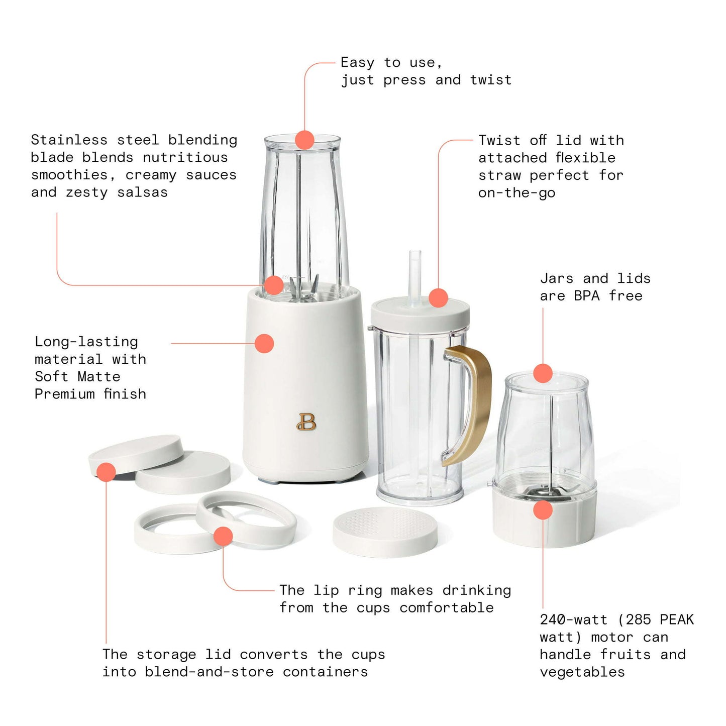 Vegetables Cleaner Machine, Smoothie, Espresso and Cappuccino Machine, Portable Blender. Raee-Industries