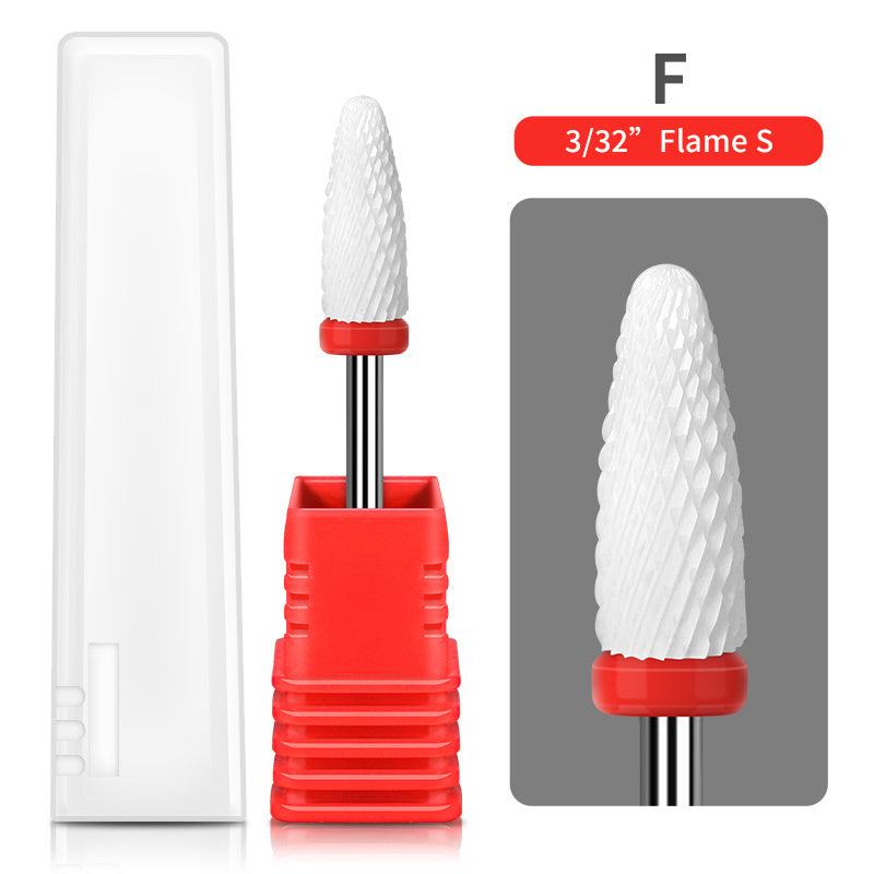 1PCS Nail Cone Tip Ceramic Drill Bits Electric Cuticle Clean Rotary For Manicure Pedicure Grinding Head Sander Tool If you purchase more than two items;  the shipping fee will not increase.