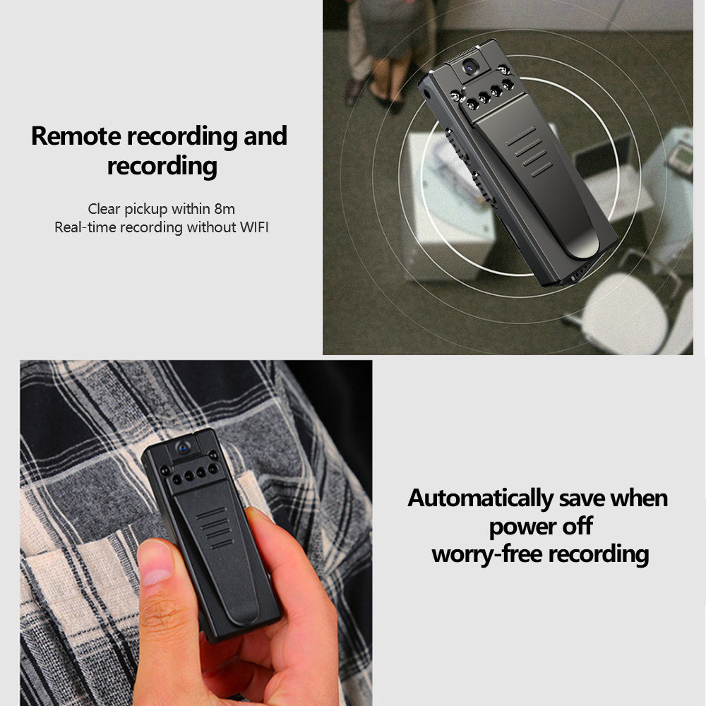 A70 Micro Video Camera Voice Recorders Network Cam Infrared Night Vision Recording Dictaphone Clip DV Camcorder built in 32GB