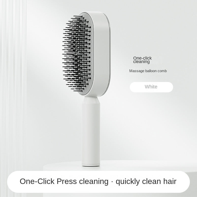 Self Cleaning Hair Brush For Women Massage Scalp Promote Blood Circulation Anti Hair Loss 3D Hair Growth Comb Hairbrush Self-Cleaning Hair Brush   3D Air Cushion Massager Brush   Airbag Massage Comb