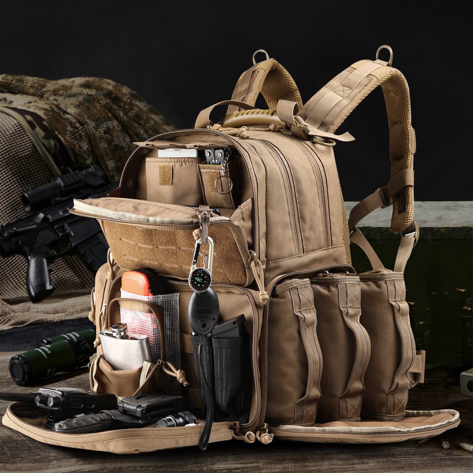 Outdoor Tactical, Over the Shoulder, Backpack, Medical bags, Gears for men and women. Raee Industries.