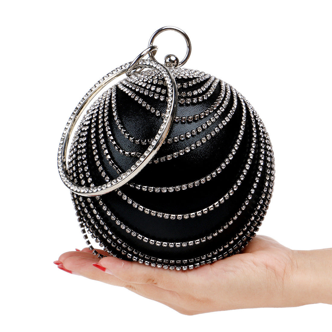 Round Dinner Bags Women's Banquet Bags Handmade Ladies Dresses Versatile Evening Bags