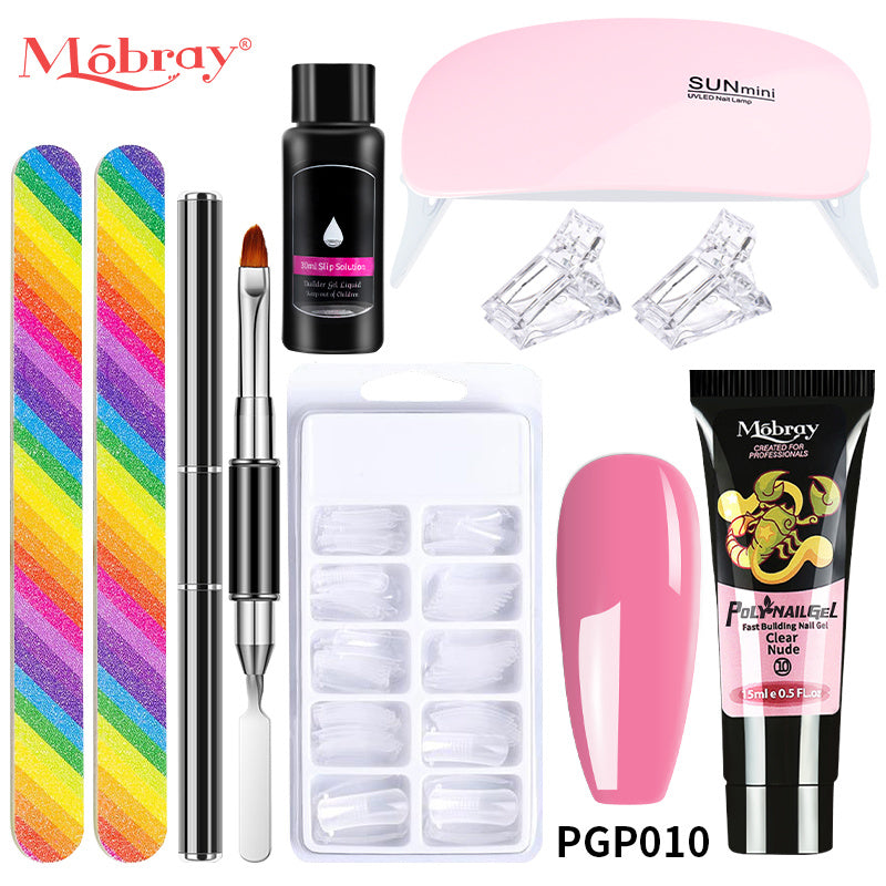 Manicure Set Poly Extension Nail KitGel Nails CompleteKit Gel For Extension Semi PermanentUV Varnish Kit Nail Tools Sets