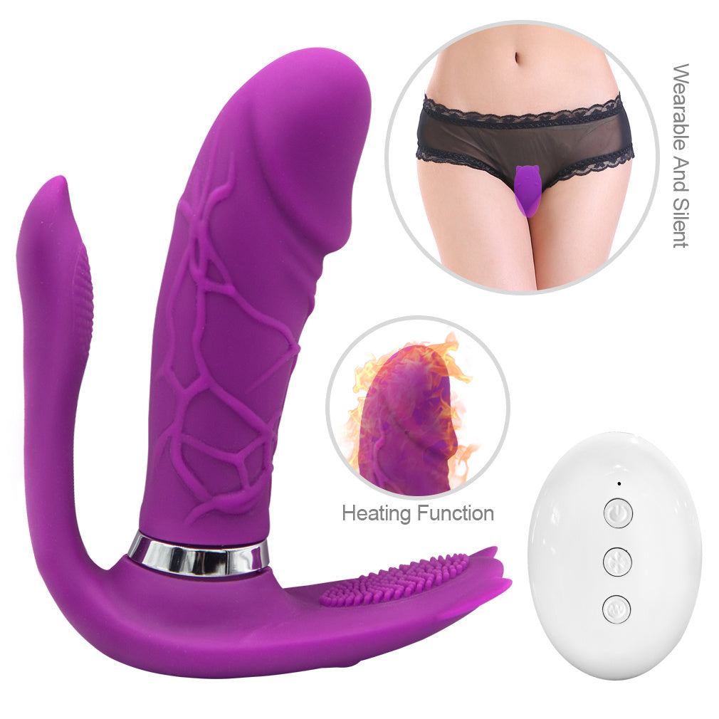 Adult Toy for Women Pleasure Licking Wearable Vibrator Smooth Flexible Silicone Wireless Remote Control Vibrating USB Rechargeable Massager for Woman Tshirt